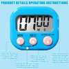Pack of 6 Digital Kitchen Timer Egg Timer, Digital Magnetic