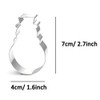 WJSYSHOP Mini Christmas Snowman Cookie Cutter Stainless Steel