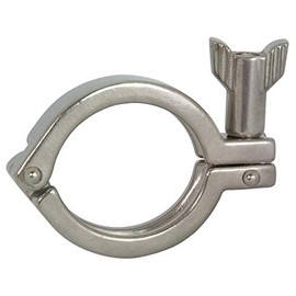 Dixon 13MHHM500SN 304SS Single Pin Heavy Duty Clamp with Serrated Wing Nut, 5" ID