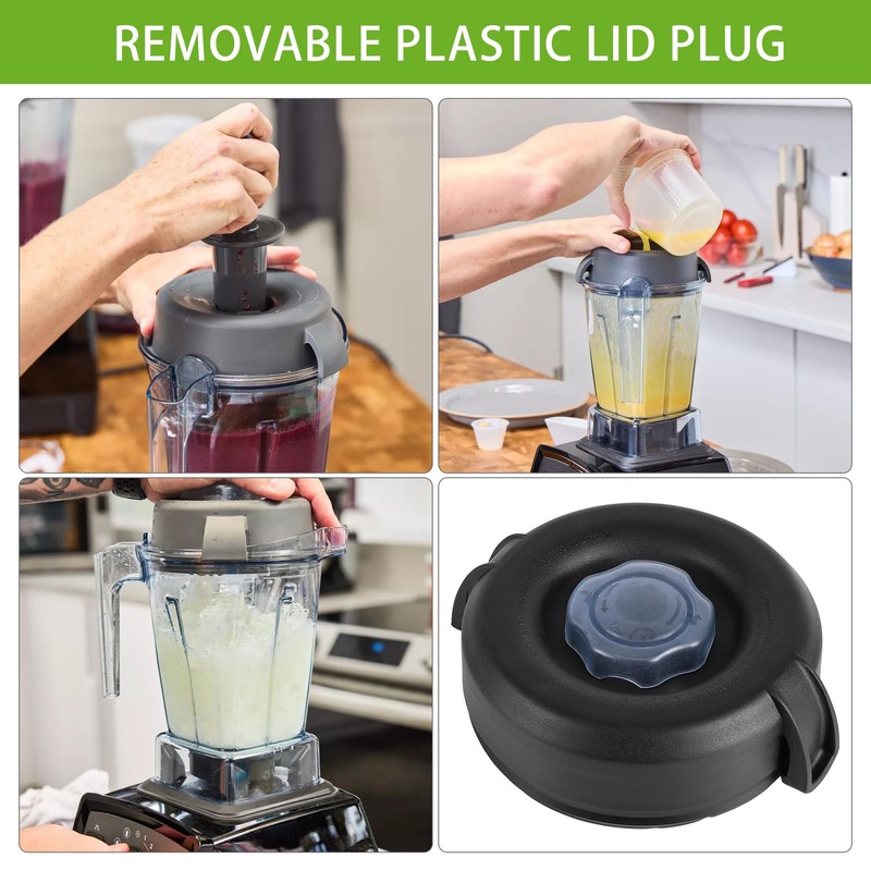 2 Packs Replacement Lid Plug for Vitamix 64oz Low Profile