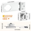 Cabinet Lock with Combination, 3-Digit Combination Drawer Lock, 4.5'' Keyless