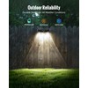 Solar Outdoor Fence Lights Solar Powered 12 Pack, Upgraded 50LM
