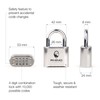 Rhino Lock Secure Lock - Combination Padlock - Chrome 4