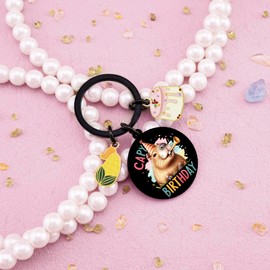 Capibara Keychain Capybara Gifts Cute Capybara Stuff For Sister Daughter Bestie Friends Sweet 16 Gifts For Girls Just A Girl Who Loves Capybaras Gift