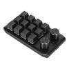 Mini Custom Keypad 12 Mechanical Keys 2 Knobs Programmable Red