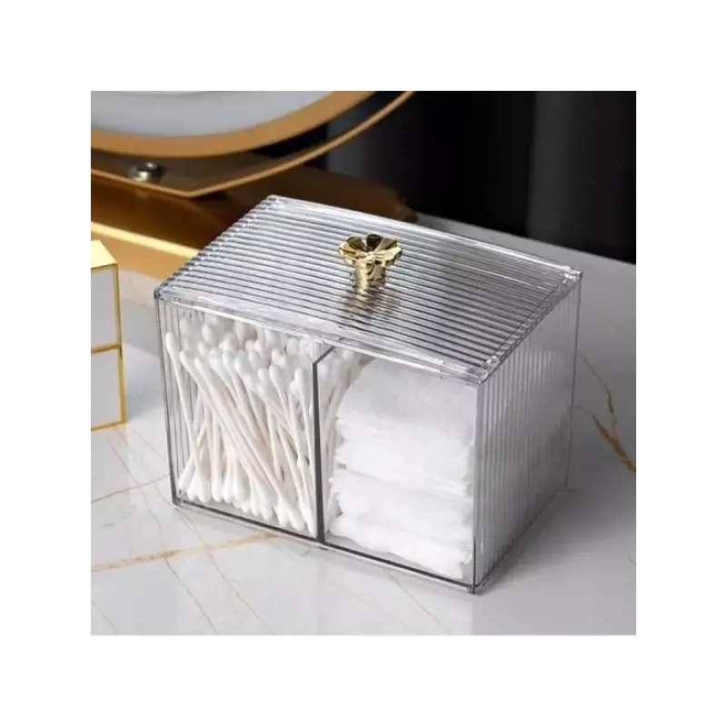 Gitabeuraendeu 화장솜케이스 투명 메이크업박스 면봉케이스 Transparent Makeup Box Cotton Pad