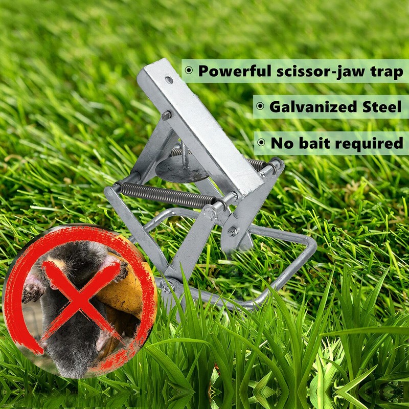 1 Easy Set Mole Trap 2416, Easy One-Step,Out-of-Sight,Galvanized Steel SOLD