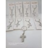 Unbranded 12 Cross Key Chain Rhinestones Bling Comunion Bautizo Party