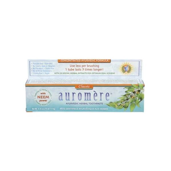Auromere Ayurvedic Herbal Classic Licorice Toothpaste 117g