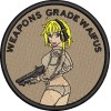 Parche Borda Estilo Militar Paintball Manga Anime