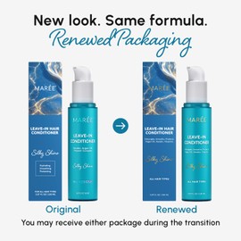MAREE Leave-In Conditioner Hair Gloss for Dry Damaged Hair 2 PACK, Leave-In Conditioner for Curly Hair, Color Treated