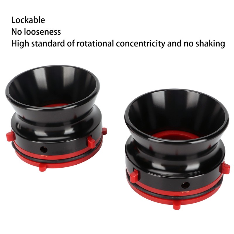 1 Pair NAB Hub Adapters Professional Polished Aluminum Reel to