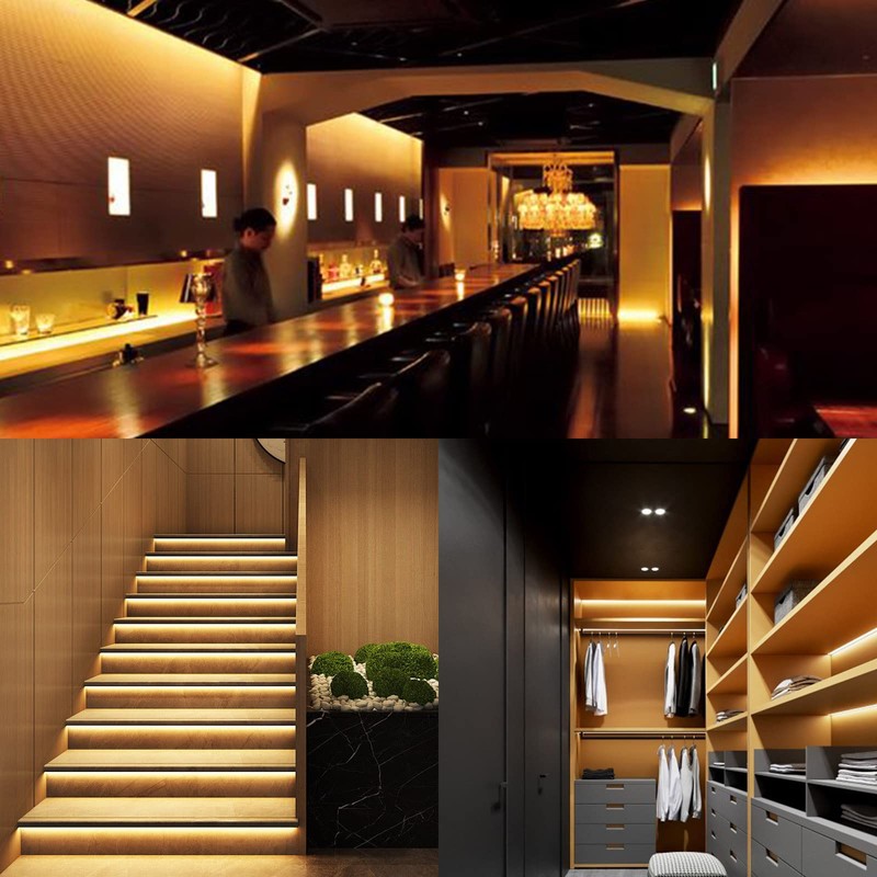 GOMING 12V 5mm Width COB LED Strip Light Warm White