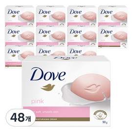 Dove Pink Beauty Bar Soap, 90g, 48 pcs / 도브 핑크 뷰티바 비누, 90g, 48개