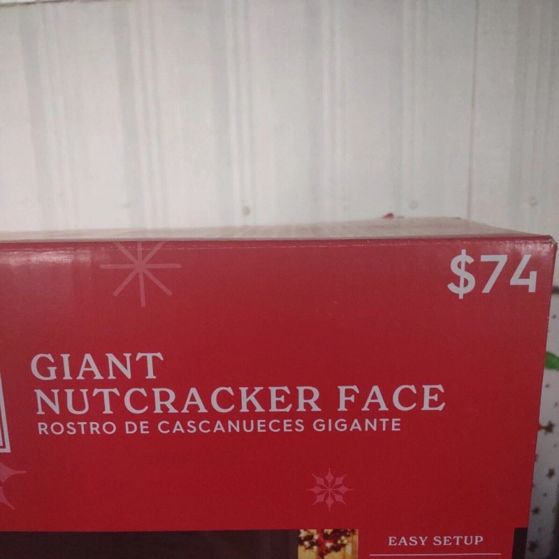 Holiday Time 8 FT Nutcracker Face Christmas Airblown Inflatable Lights