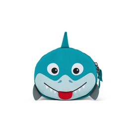 Affenzahn Handlebar Bag with Velcro Holder for Bicycle, Scooter and Balance Bike Shark - Blue