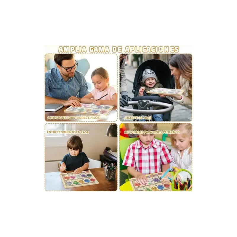 Laberinto Magnético Didáctico Para Niños Juegos Montessori