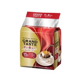 Key Coffee Drip Bag, Grand Taste, Sweet Scented Moka Blend, 15 Bags (15 Servings), Drip Coffee, Regular Coffee