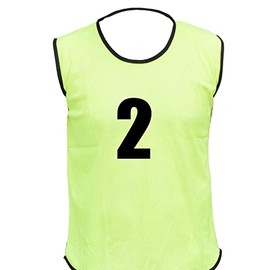 15 MESH BIBS FOOTBALL TRAINING SPORTS BIBS NUMBERED (1-15 OR number of your choice) Front/Back OR Front & Back (Yellow (Back Only), Small Boys (U 8's))