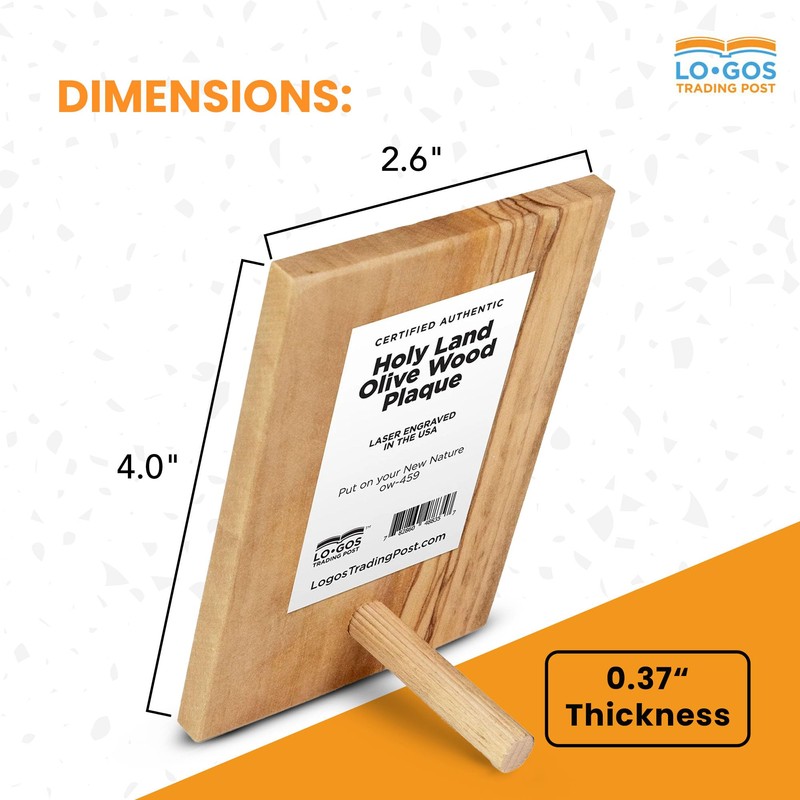 4-Inch Christian Plaques — Isaiah 40:31 Engraved Laser "Hope In