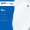 Unbranded Clear Vinyl Bath Mat W/ Suction Cups Shower Tub