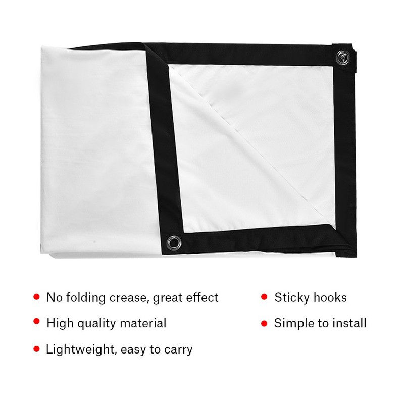 Roller Screen Projector Screen, Richer-R Projection Screen, 100 Inch Portable