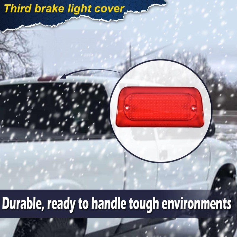 G-PLUS 3rd Brake Light Lens Cover Compatible with1994-2004 Chevy S10