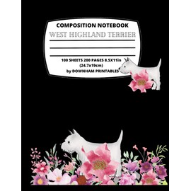 COMPOSITION NOTEBOOK WEST HIGHLAND TERRIER