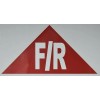 Buildingsigns.com State Truss Construction Sign F/R Triangular (RED,Sticker,1
