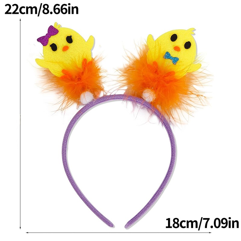 YUNHENTONG Headband Easter Children, Interesting Easter Headband Adults, Cute Chicken
