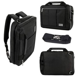 3 In 1 Hybrid Laptop Shoulder Bag Briefcase Messenger Bag for MacBook Pro 14 inch/MacBook Air 13/Pro 13 inch, Surface Book, Dell XPS 13, Zenbook 13