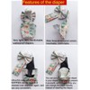 HEZHUO Poultry Diapers - Waterproof, Adjustable, Washable and Reusable for
