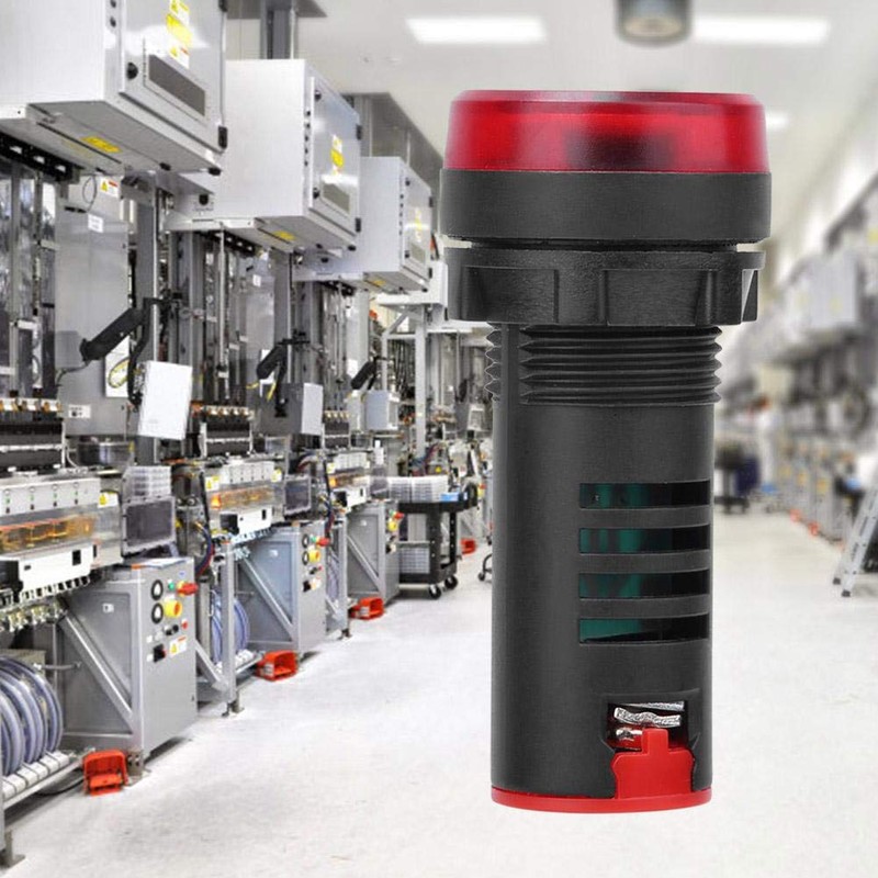 10PCS BERM AC/DC12V Red LED Buzzer, AD16-22SM Buzzer Beep Flash