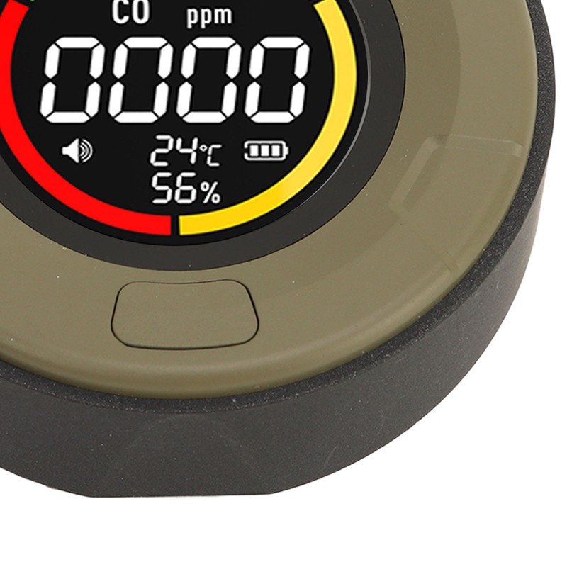 CO Detector Alarm Humidity Temperature Detection Backlit Display Air Detector
