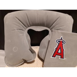 Airplane Travel Air Inflatable Neck Support Pillow Los Angeles Angels Logo