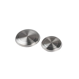 FACKELMANN FCK12306 2 Stainless Steel Cover Plates, Silver, 21 x 18.5 x 2 cm, Silver