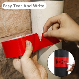 COSIMIXO 1-Pack Red Heavy Duty Duct Tape, 2 inches x 55 Yards, Strong, Flexible, No Residue, All-Weather and Tear by Hand - Bulk Value for Repairs, Industrial, Professional Use