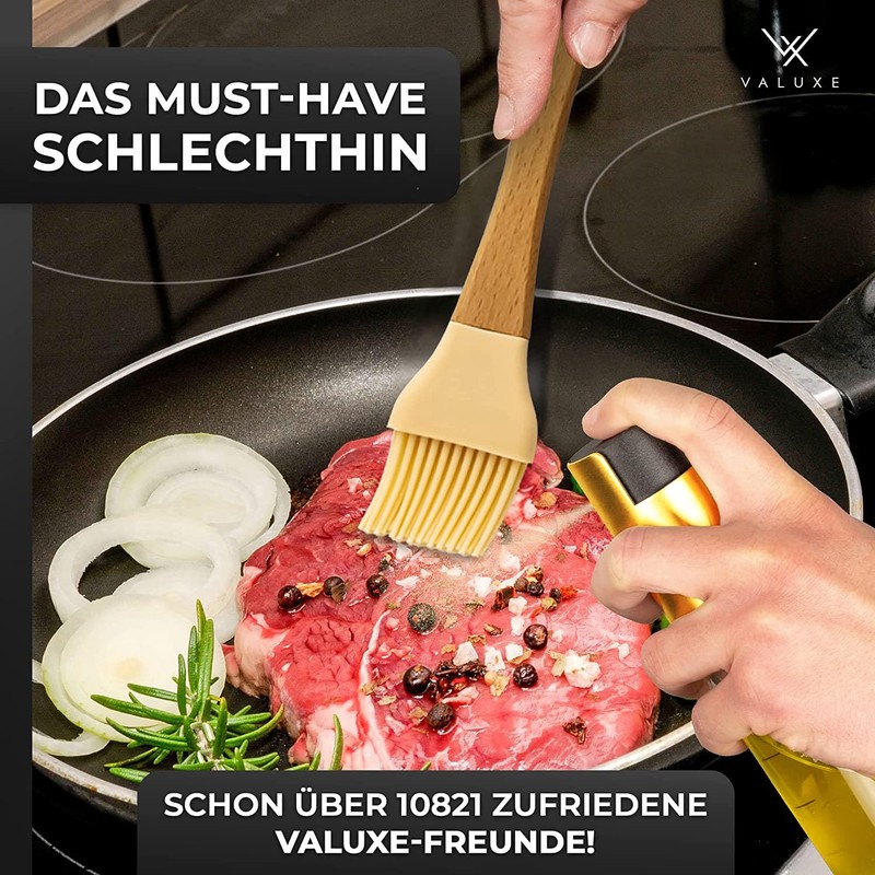VALUXE® Premium Ölsprüher Gold – Das ORIGINAL - Extrem präzise