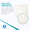 Dynarex DynaGuard Waterproof Dressings, Sterile, Four-Layer Composite Dressing, Protects and