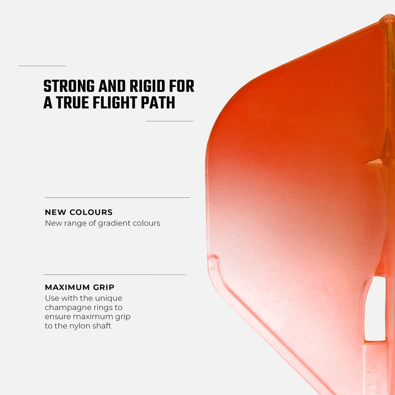 L-Style Champagne Flight Pro Twotone White Clear Standard Colour Orange