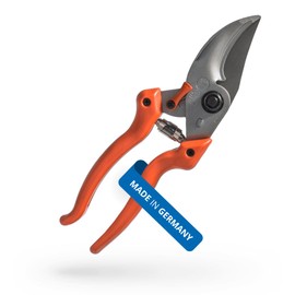 Original LÖWE 9 Bypass Pruning Shears 9.104 with Adjustable Grip Width - Sharp Carbon Steel Blades with Non-Stick Coating Ideal for Cutting Plants, Roses, and Cut Flowers