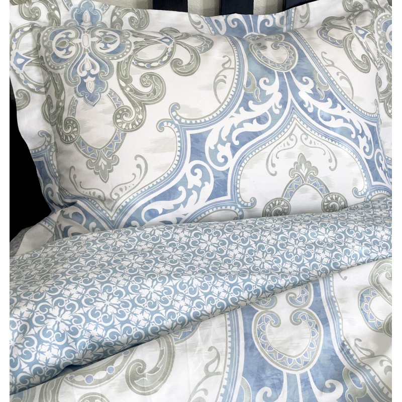 Creative Medallion 3PC Print Duvet Cover Set, 100% Cotton, Full/Queen