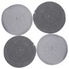 Mikinona 4pcs Cotton Woven Pot Pad Weave Mat Round Hot