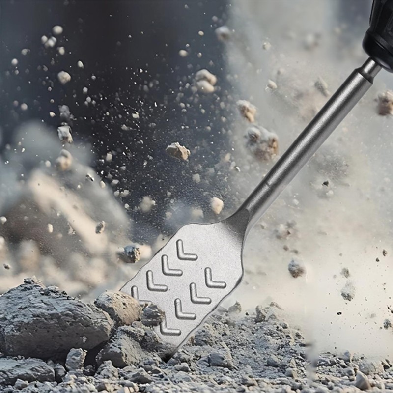 Nucraft SDS-Plus Tile Chisel 250mm x 50mm 15° Curved Scraper