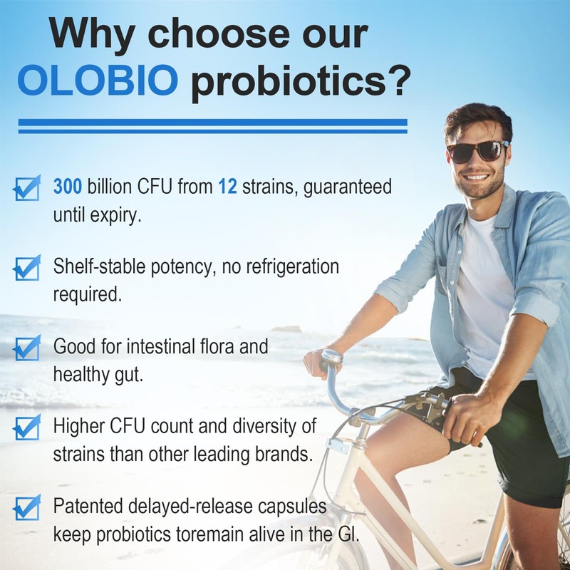 OLOBIO Probiotics for Women and Men, 1pack-1