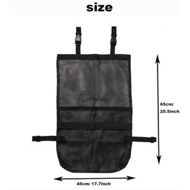 Oxygen Tank Holder for Wheelchiars, Oxygen Cylinder Bag with Adjustable Waterproof and Mesh Storage Pockets Fits Most Oxygen Cylinders