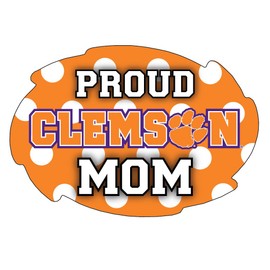 Clemson Tigers Proud Mom Magnet Single Officially Licensed Collegiate Product