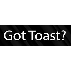 CRDesign Got Toast? White Sticker Decal for Car SUV Truck Scion Xb Honda Element