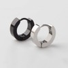 Yesallwas Earrings for Men Women,Stainless Steel Round Hoop Dot Earrings