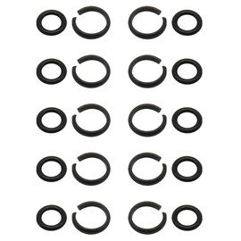 10 Sets of 3/8" Impact Wrench Retainer Rings with O-Ring, Impact Retaining Ring Fit for Electric/Pneumatic Wrench